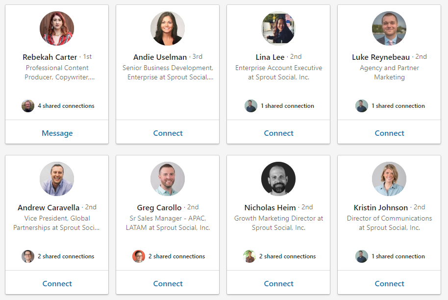 LinkedIn is great for social media for sales when it comes to finding individual employees to reach out to