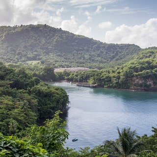 Grenada landscape Caribbean sea